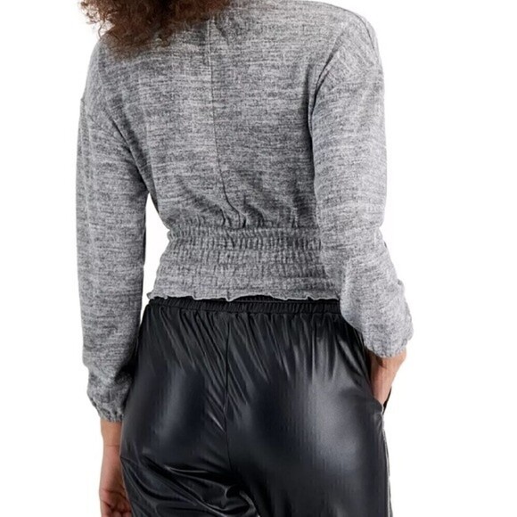 New Crop top Sweater by Hooked Up by IOT. Juniors XS, L - Picture 4 of 8